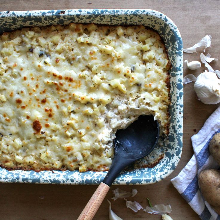 Cheesy Garlic Hashbrown Casserole