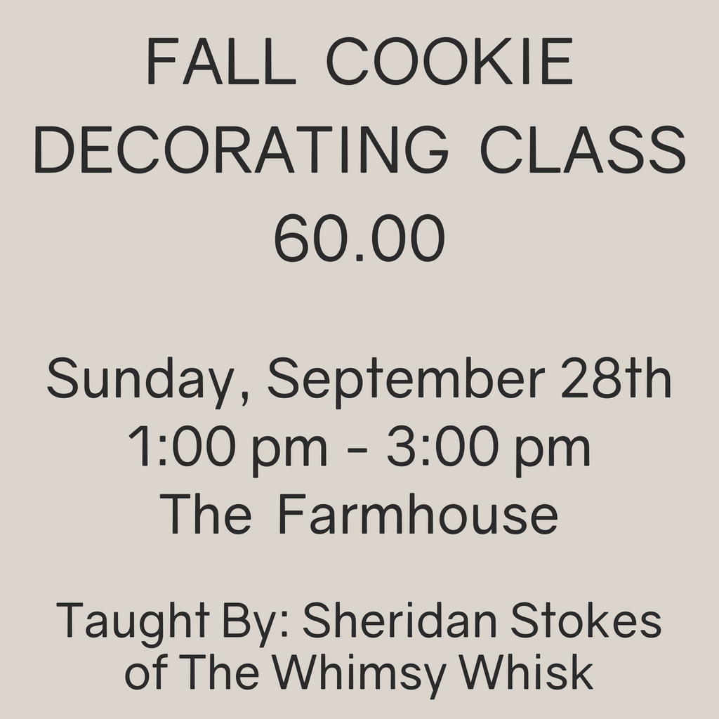 Fall Cookie Decorating Class