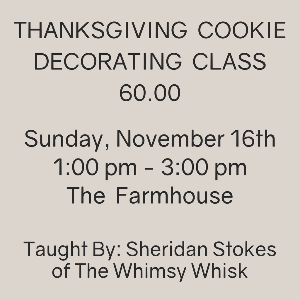 Thanksgiving Cookie Decorating Class