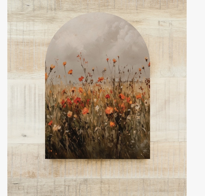 Wildflower Field Mini Arch | Autumn Floral Landscape Decor