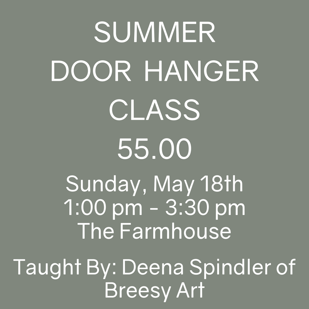 Summer Door Hanger Painting Class