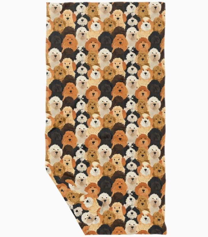 Doodle Dogs Double-Sided Recycled Dish Towel